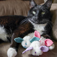 Load image into Gallery viewer, HuggleKats® Dust Bunnies Cat Toys, 3 Pack - image 10
