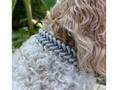 Load image into Gallery viewer, Fishtail Hand Braided Dog Collar in Graphite & Smoke - Southlake Paws