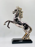 Load image into Gallery viewer, Silver & Lilac Horse Statue