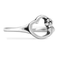 Load image into Gallery viewer, Paw & Heart Ring, Sterling Silver Paws On My Heart Ring