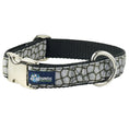 Load image into Gallery viewer, Soho Loft Black & Gray Velvet Essential Dog Collar