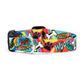 Load image into Gallery viewer, Up Country Graffiti Printed Cast Brass Dog Collar