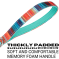 Load image into Gallery viewer, Stripe Dog Leash by EcoBark - Multicolor Padded Comfort Grip Leash - 4ft, 5ft, and 6ft Leash for Small and Medium Dogs