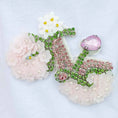 Load image into Gallery viewer, Hello Doggie Summer Stroll Faux Fur Satin Swarovski Crystals Crystal Dog Dress
