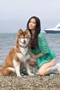 Load image into Gallery viewer, Sun & Shade Dog Bandana & Matching Keychain - Southlake Paws