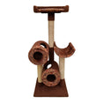Load image into Gallery viewer, T2PD Deluxe Cat Tower with 2 Cat Tunnel 1 Cat Perch 1 Cat Deck