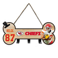 Load image into Gallery viewer, Travis Kelce (Kcc) Bone Shape Sign With Hooks