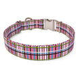 Load image into Gallery viewer, Personalized Tartan Plaid Pink Dog Collar