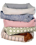 Load image into Gallery viewer, Bowsers Terrace Orthopedic Outdoor Dog Bed in Veranda Stripe