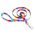 Load image into Gallery viewer, Colorful tie-dye dog leash by EcoBark with padded comfort grip, available in 4ft, 5ft, and 6ft lengths for small and medium d