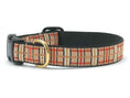 Load image into Gallery viewer, Up Country Plaid Cast Brass Dog Collar