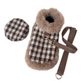 Load image into Gallery viewer, Tres Chic Brown Tweed Dog Coat, Hat & Leash Set - Southlake Paws