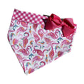 Load image into Gallery viewer, Tropical Flamingo Bandana Dog Collar With Bow - Southlake Paws