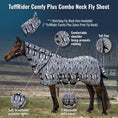 Load image into Gallery viewer, TuffRider Comfy Plus Combo Neck Zebra Print Fly Sheet - image 2