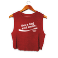 Load image into Gallery viewer, Pet A Dog and Smile | Crop Tank |