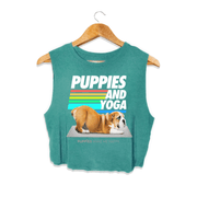 Puppies & Yoga | Custom Dog Crop Top | Gift for Dog Lovers
