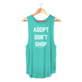 Load image into Gallery viewer, Adopt Don't Shop Sleeveless Top | Gift for Dog Moms | Rescue Dog Shirt