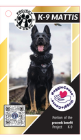 Load image into Gallery viewer, HuggleCause™, Project K-9 Hero, K-9 Mattis Knottie® Plush Dog Toy, Large - image 10