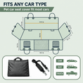 Load image into Gallery viewer, Large Seat Guard Waterproof Back Seat Extended Cover With Mesh Window Storage Pockets