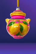 Load image into Gallery viewer, Villa Limoncello Jar Glass Christmas Ornament