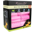 Load image into Gallery viewer, Parisian Pet 'Stripes & Dots' Waste Bags for Dogs & Cats - Leak-Proof, Durable, Eco-Friendly Pink Pet Waste Bags