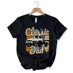 Classic Dad T-Shirt, Black Retro Truck Fathers Tee