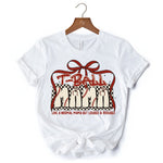 T-Ball Mama Coquette Red Bow T-Shirt, Retro White and Natural Tee for Proud Sports Moms