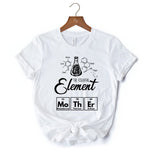 The Essential Element Mother T-Shirt, Science White Tee for Smart and Loving Moms