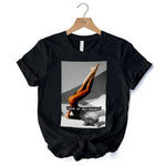 Sass is Sacrosanct Concept Art Graphic T-Shirt, Sexy Cat Woman Black and White Streetwear Tee