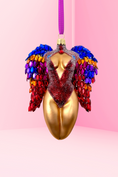Load image into Gallery viewer, Saphira Winged Angel Sculpture Glass Ornament