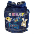 Load image into Gallery viewer, Love Easter Denim Dog Jacket for dogs