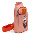 Load image into Gallery viewer, Nickelodeon Bag, Sling, SpongeBob Patrick Star Close Up, Salmon Orange, Bounding, Vegan Leather