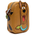 Load image into Gallery viewer, Scooby Doo Bag, Cross Body, Scooby Doo Smiling Face and Spots, Brown, Vegan Leather