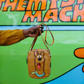 Load image into Gallery viewer, Scooby Doo Bag, Cross Body, Scooby Doo Smiling Face and Spots, Brown, Vegan Leather