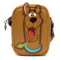 Load image into Gallery viewer, Scooby Doo Bag, Cross Body, Scooby Doo Smiling Face and Spots, Brown, Vegan Leather