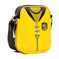 Load image into Gallery viewer, The Wizarding World of Harry Potter Vegan Leather Crossbody Bag with Adjustable Straps, Hogwarts Hufflepuff Quidditch Uniform