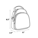 Nickelodeon Vegan Leather Cross Body Bag, Rugrats Reptar Character Close Up Applique with Rawr Text