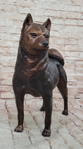 Load image into Gallery viewer, Shiba Inu Puppy Dog Bronze Sculpture Statue Figurine Collectible Art