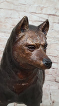 Load image into Gallery viewer, Shiba Inu Puppy Dog Bronze Sculpture Statue Figurine Collectible Art