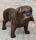 Load image into Gallery viewer, Life Size English Bulldog Puppy Bronze Statue Sculpture Figure 14" x 24"