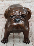 Load image into Gallery viewer, Life Size English Bulldog Puppy Bronze Statue Sculpture Figure 14" x 24"