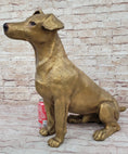 Load image into Gallery viewer, Life Size Jack Russell Terrier Dog Bronze Sculpture Statue Figure 19" x 25"