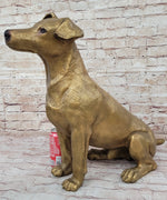 Life Size Jack Russell Terrier Dog Bronze Sculpture Statue Figure 19
