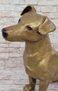 Load image into Gallery viewer, Life Size Jack Russell Terrier Dog Bronze Sculpture Statue Figure 19" x 25"