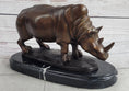 Load image into Gallery viewer, Signed Salvador Dali White Rhinoceros African Rhino Wild Life Bronze Sculpture Statue Art