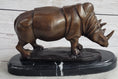Load image into Gallery viewer, Signed Salvador Dali White Rhinoceros African Rhino Wild Life Bronze Sculpture Statue Art