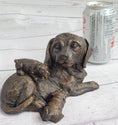 Load image into Gallery viewer, Labrador Retriever and Puppy Bronze Sculpture Dog Figure Figurine Decor 4" x 8"