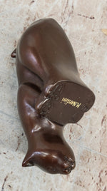 Cat Kitten Sitting on the Edge Bronze Figurine Sculpture Figure Collectible 3