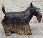 Scottish Terrier Dog Bronze Metal Sculpture Statue Figure Figurine Handmade Art 16