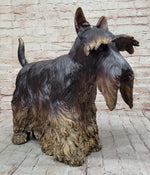 Scottish Terrier Dog Bronze Metal Sculpture Statue Figure Figurine Handmade Art 16